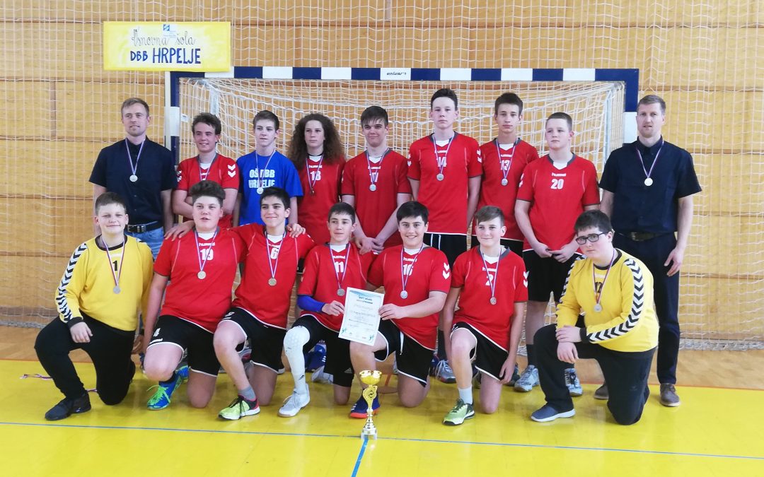 Rokometaši naše šole v finalu Slovenije vzeli srebrno medaljo